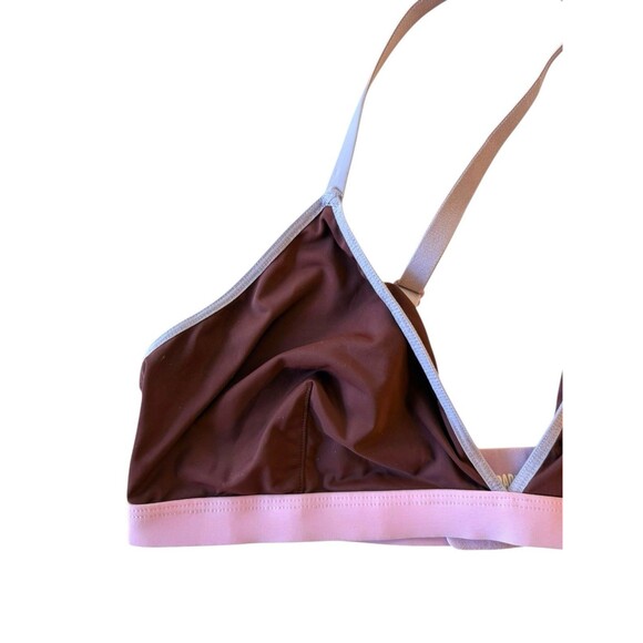 Parade Women’s L Wireless Bralette Purple w/ Pink Trim Unlined Comfort Bra - Picture 2 of 5